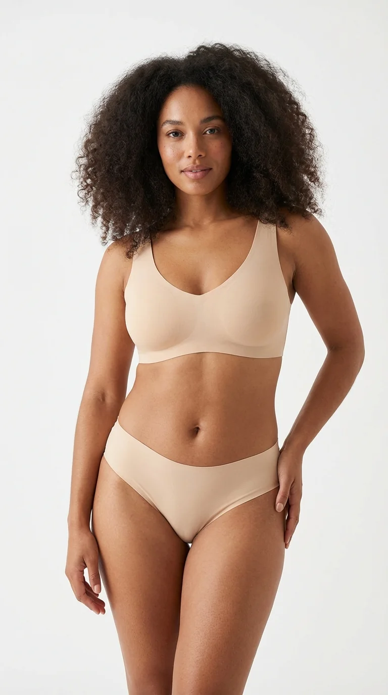 DOMİNANT İz Yapmayan Nude Kadın Boxer - Dikişsiz Yapı Detayı